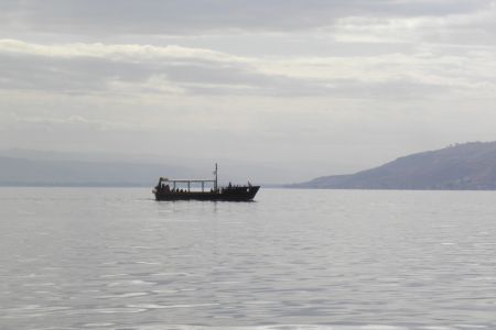 Galilee Boat in Sea