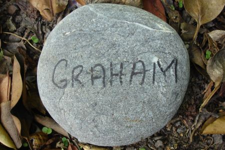 Stone with Name in New Zealand