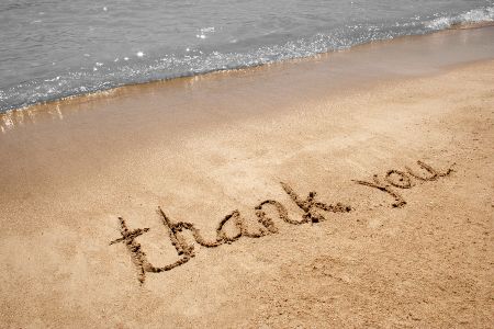 Thank You, Written in the Sand